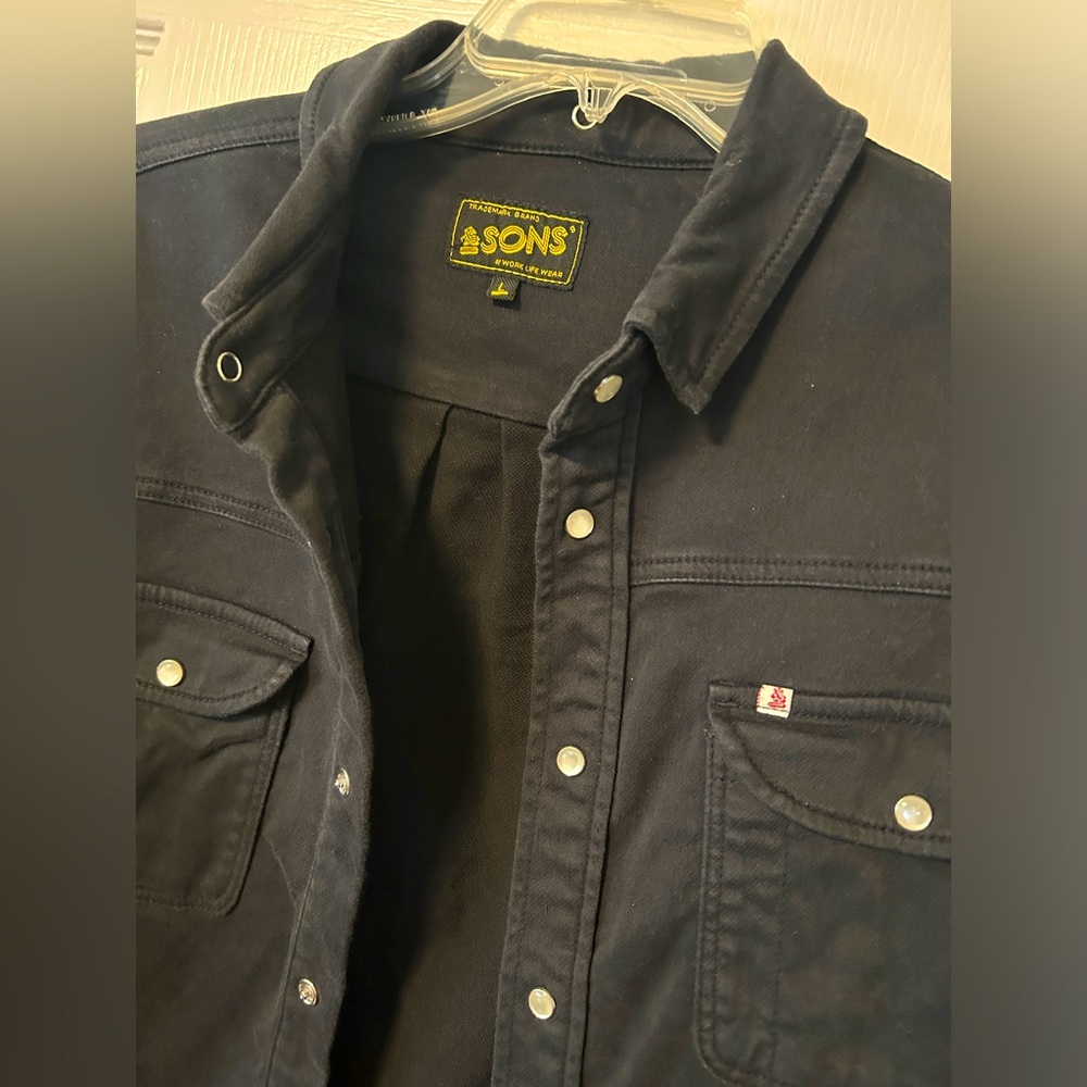&Sons Sunday Shirt Black | Size L